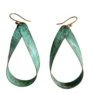 Sibilia Turquoise Patina Loop earrings
